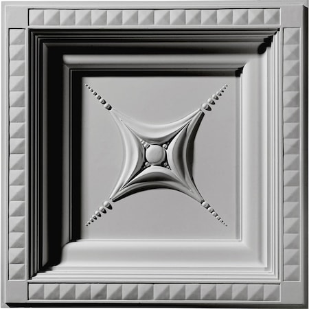 Ekena Millwork 24"W x 24"H x 2 7/8"P Star Ceiling Tile CT24X24ST